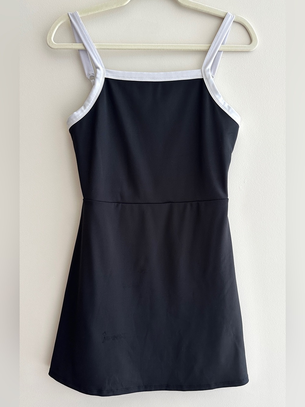 Haley & June Black and White Tennis Athletic Dress with Shorts, Size Medium